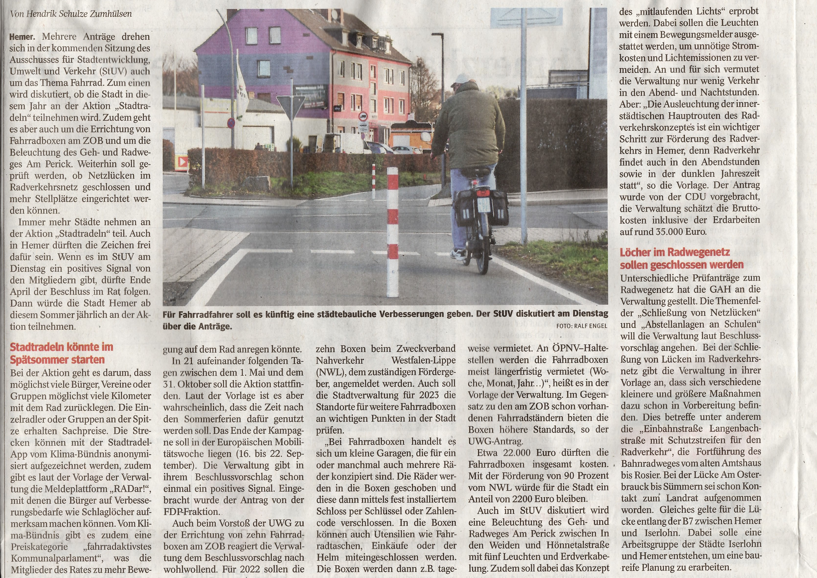 Radfahren in Hemer