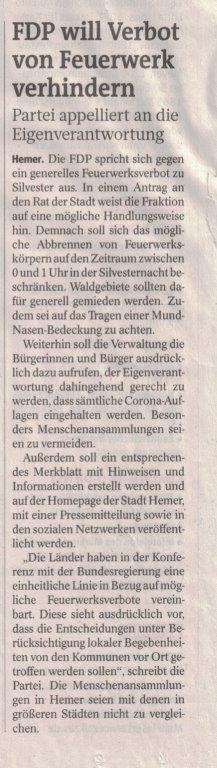 Feuerweksverbot