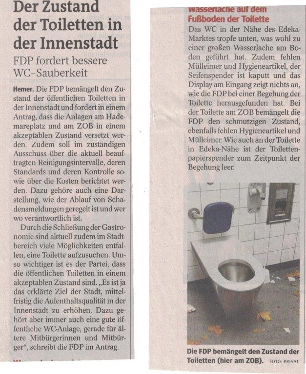 Toiletten in Hemer