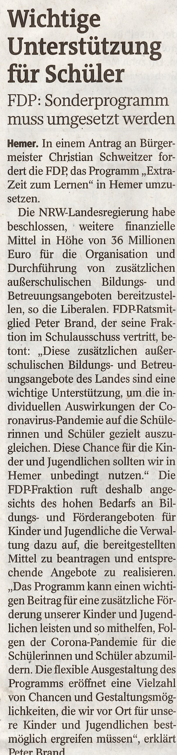 Iserlohner Kreisanzeiger 20.05.2021