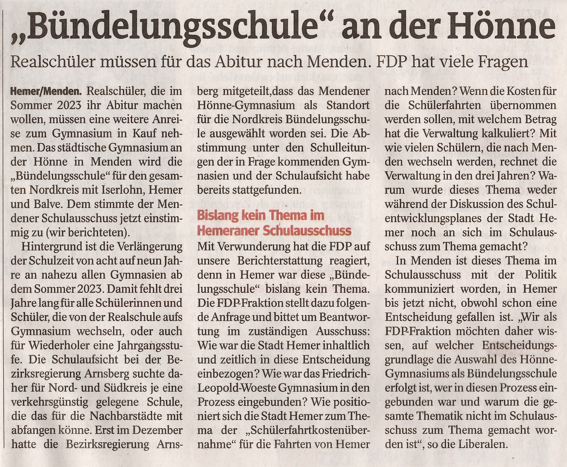 FDP Hemer