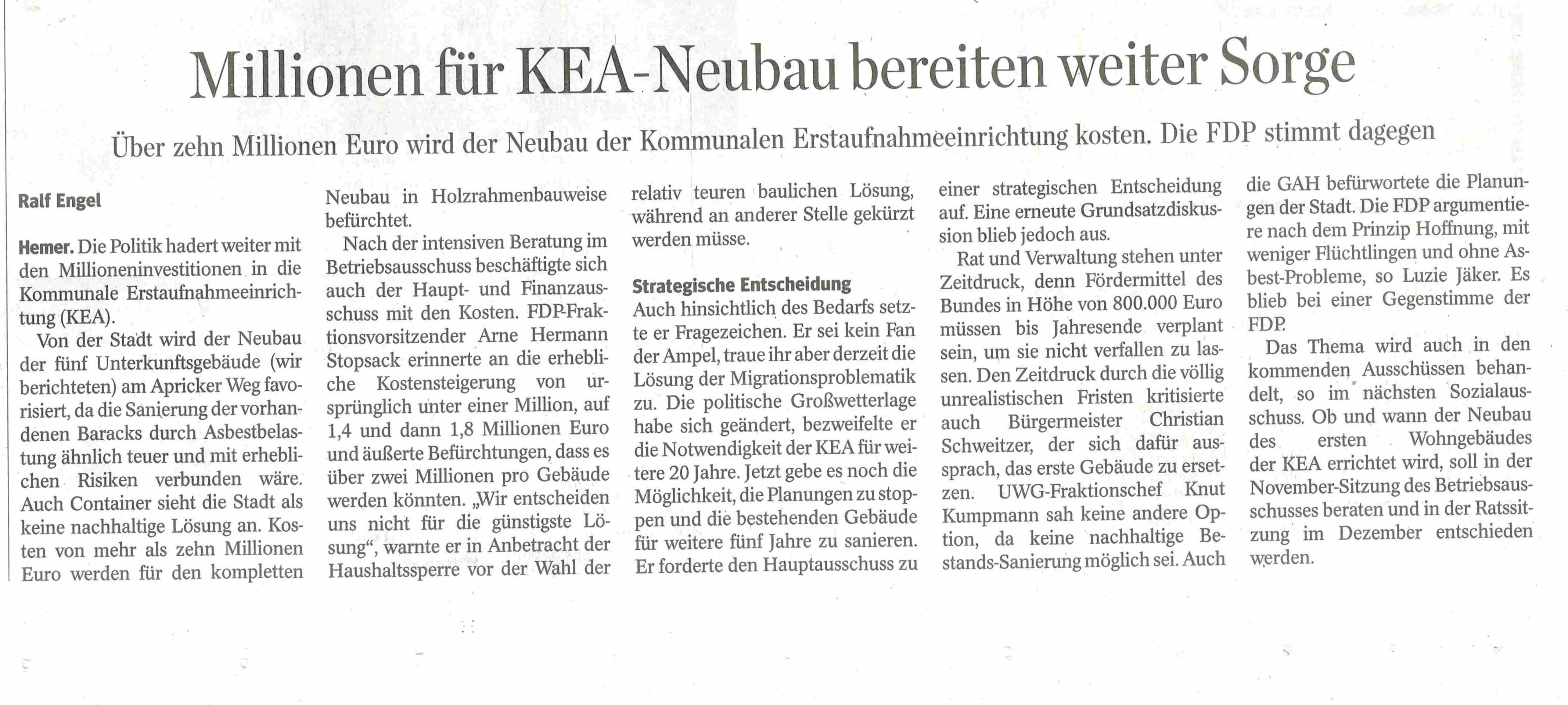 Iserlohner Kreisanzeiger vom 20.09.2024