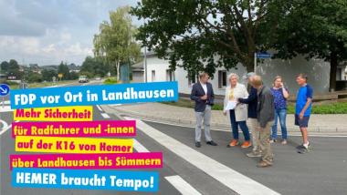 FDP Hemer Radfahrer Landhausen